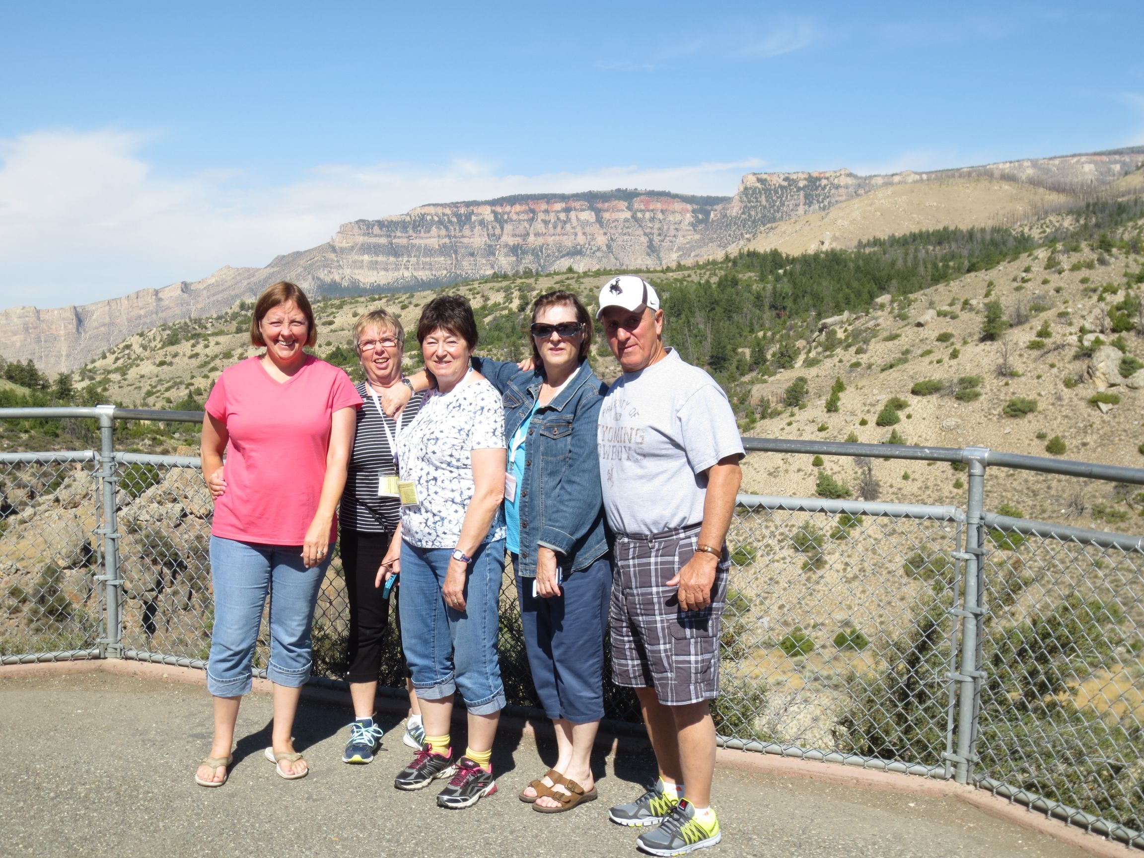 Our travelers enjoy a scenic view while on our Western Parks tour August 2016