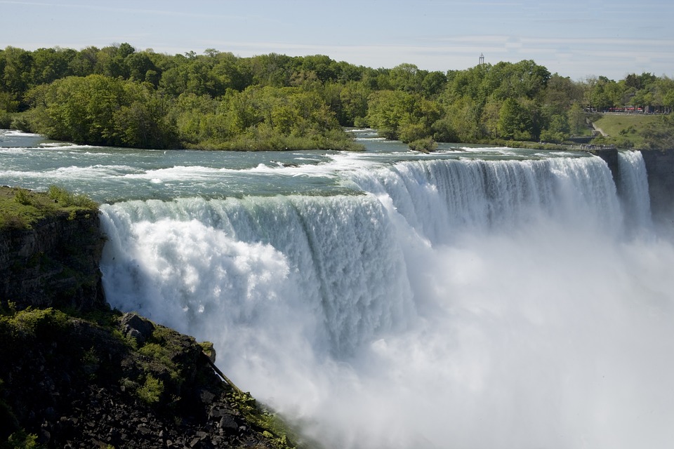 Daytime view of Niagara Falls, New York Daytime view of Niagara Falls, New York