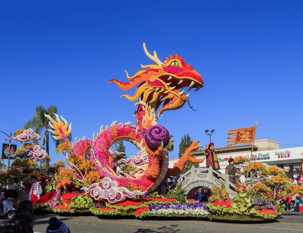 Rose parade float