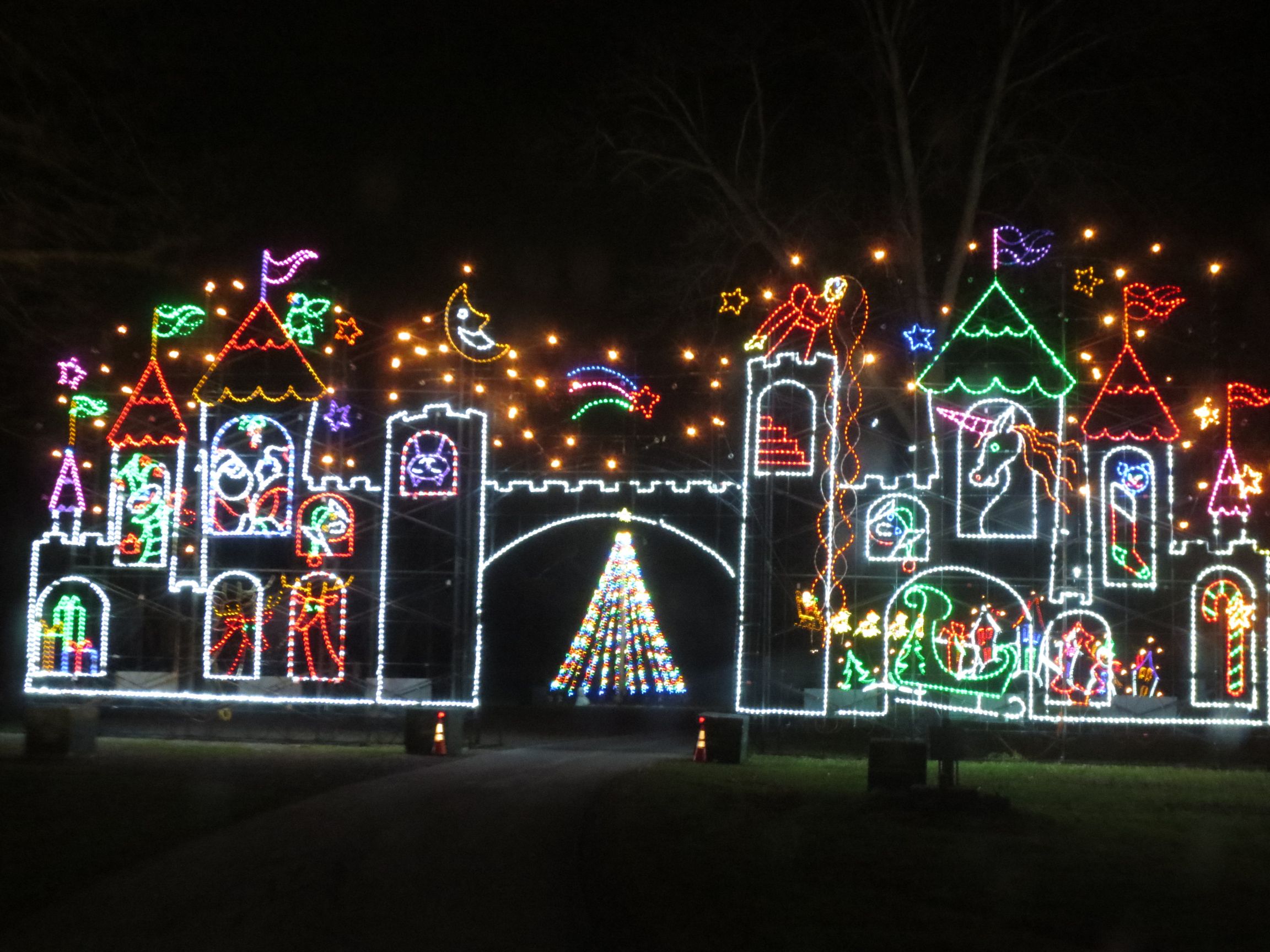 Holiday light display Holiday light display